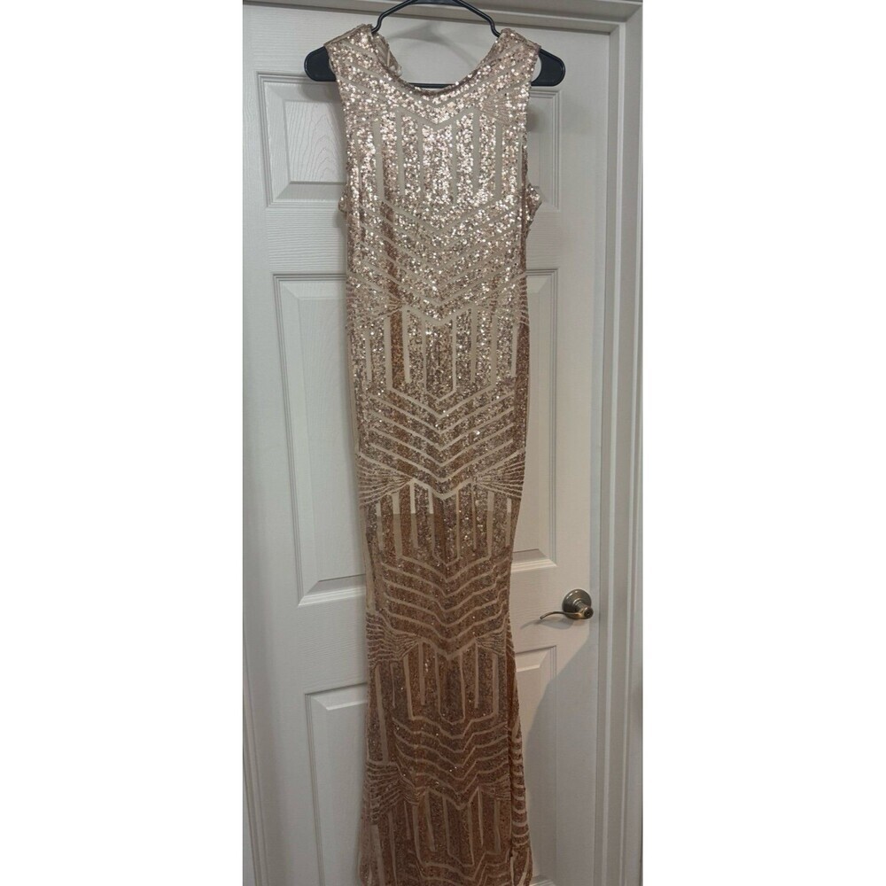 Gold Sequin Dress